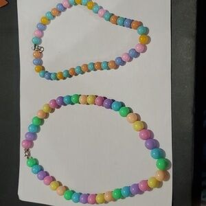 Easter spring beaded necklaces